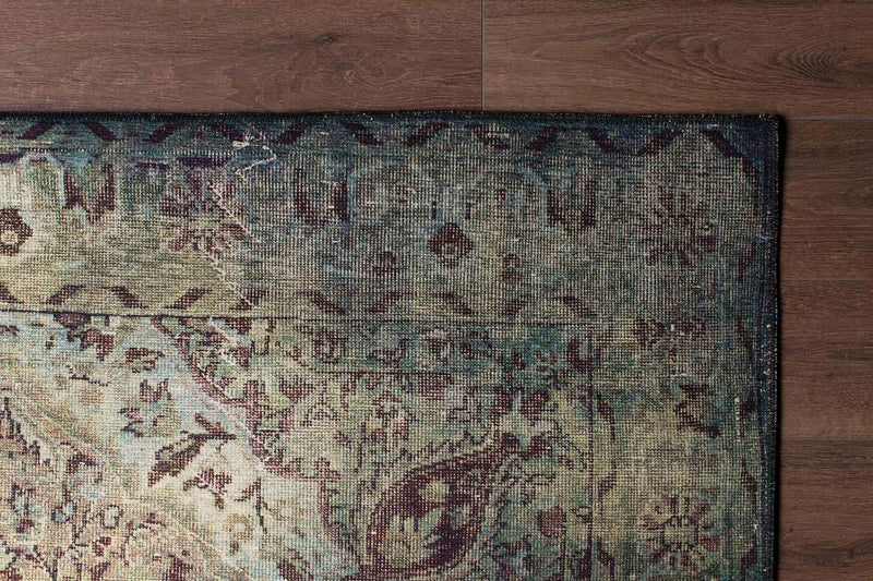 Covor Asi Home Blues Chenille - Green 3, 150 x 230cm, Poliester, Multicolor