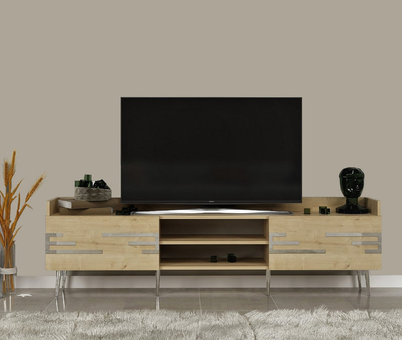 Comoda TV Asi Home Adriana, 184 cm x 53 cm x 30 cm, Safir,
Stejar