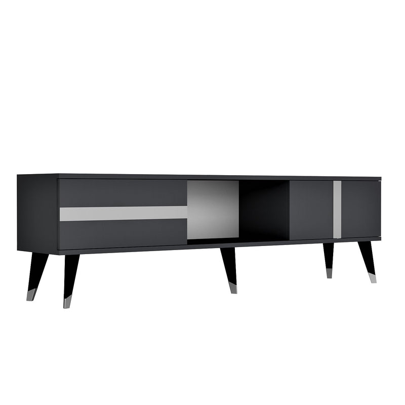Comoda TV Asi Home Vania, 150 cm x 50 cm x 30 cm, Antracit,
Argintiu
