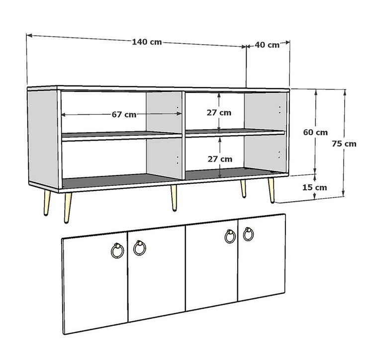 Consola Asi Home Drop - Safir Stejar