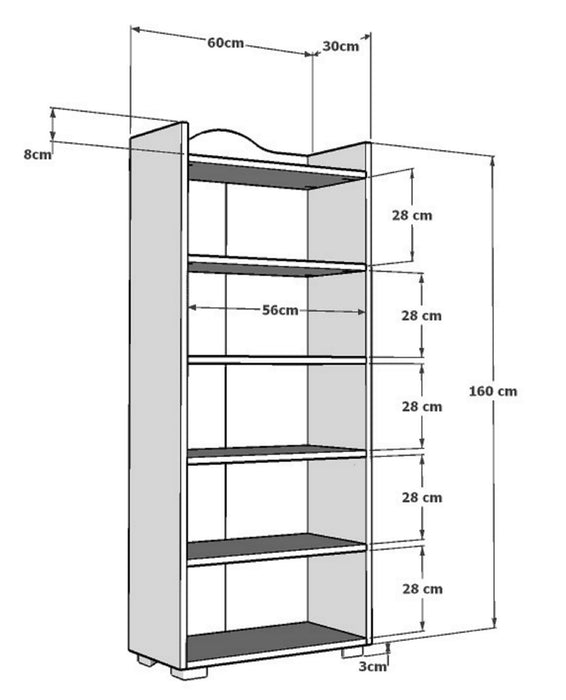 Etajera Asi Home Wise - Safir Stejar