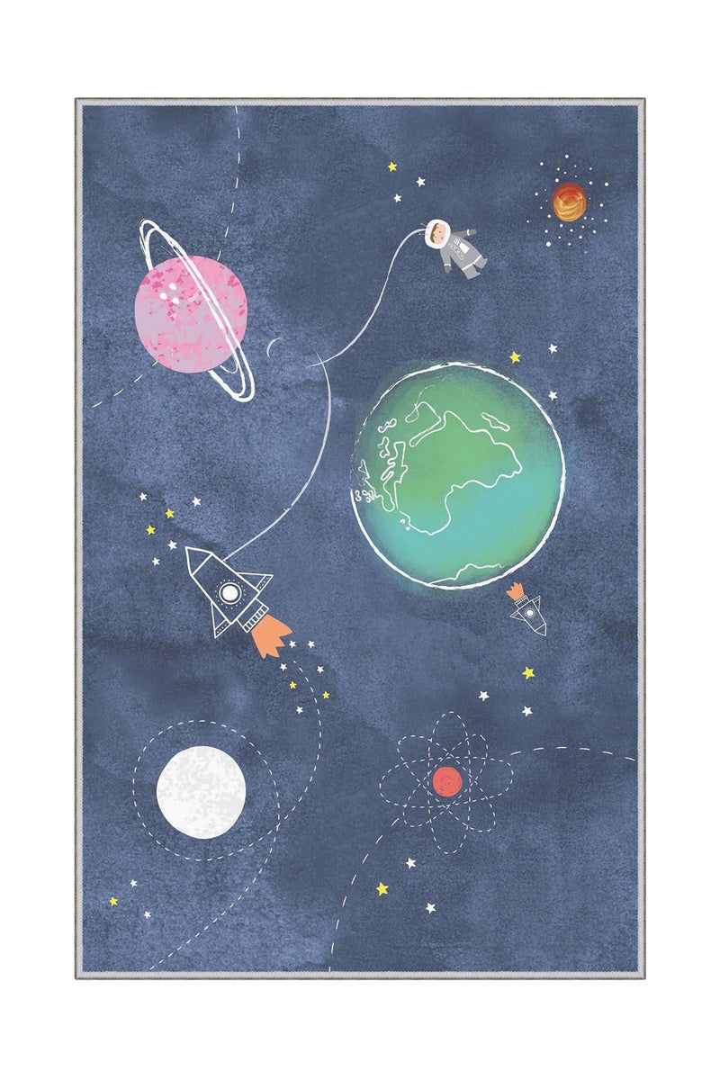 Covor Camera Copii Asi Home Space, 80 x 150cm, Poliester, Multicolor