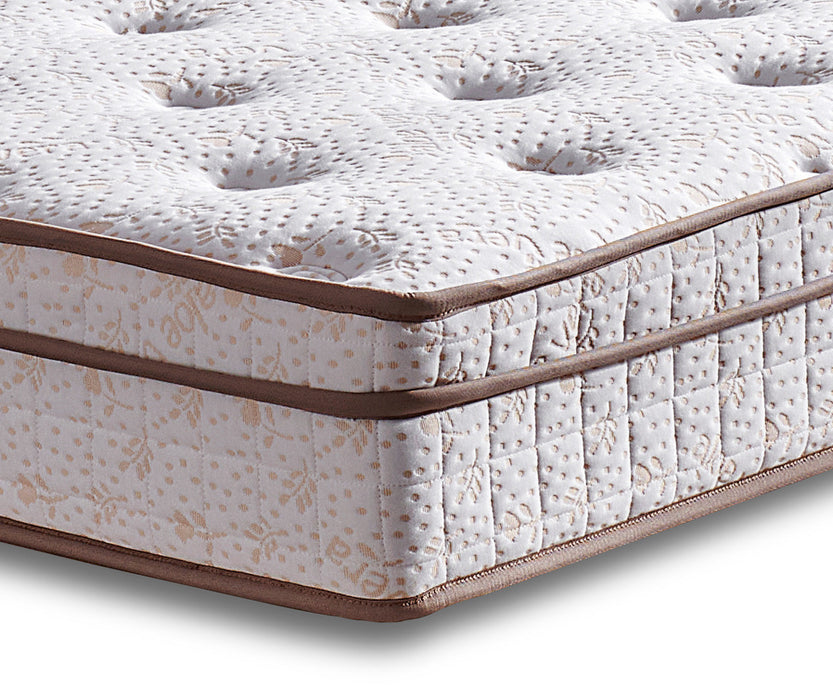 Pat cu Saltea Asi Home Helen - Light Brown (160 x 200), Maro Deschis, 160x38x200/160x100x5cm