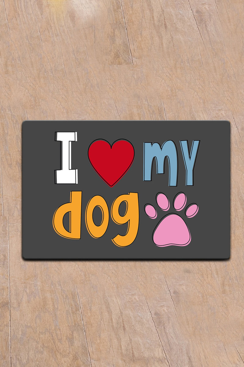 Covoras Asi Home I Low My Dog, 40 x 60cm, PVC, Multicolor