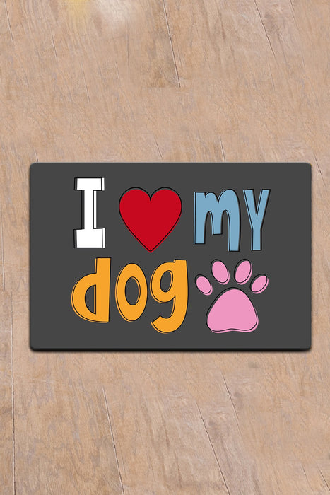 Covoras Litiera Pisici Asi Home I Low My Dog, 40 x 60cm, PVC, Multicolor