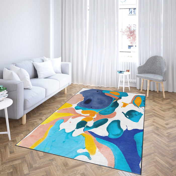 Covor Asi Home Abstract Blue, 160 x 230cm, Poliester, Multicolor