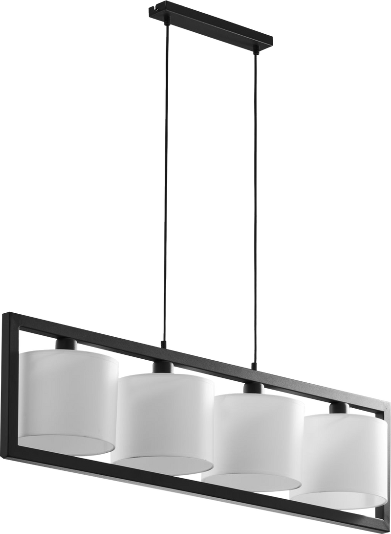 Lustra Zuma Line 1xE27 60W Negru / Alb