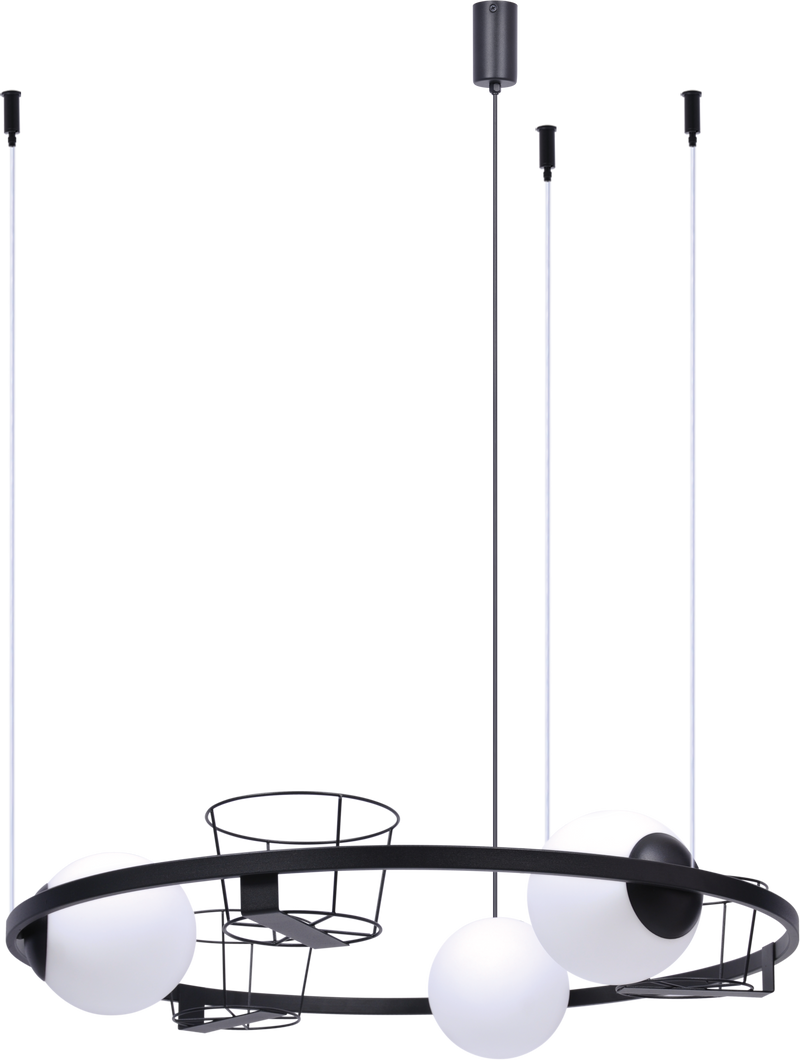 Lustra Zuma Line Orbit 3xE27 Negru