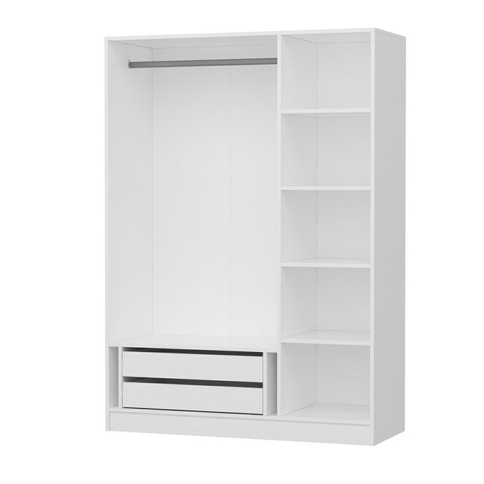 Dulap Asi Home Kale 3 Mebran Kapak 210 - White, Alb, 135 x210 x52 cm