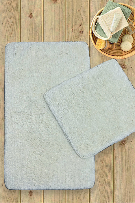 Set Covorase de baie (2 Bucati) Asi Home Cotton Basic - ECRU