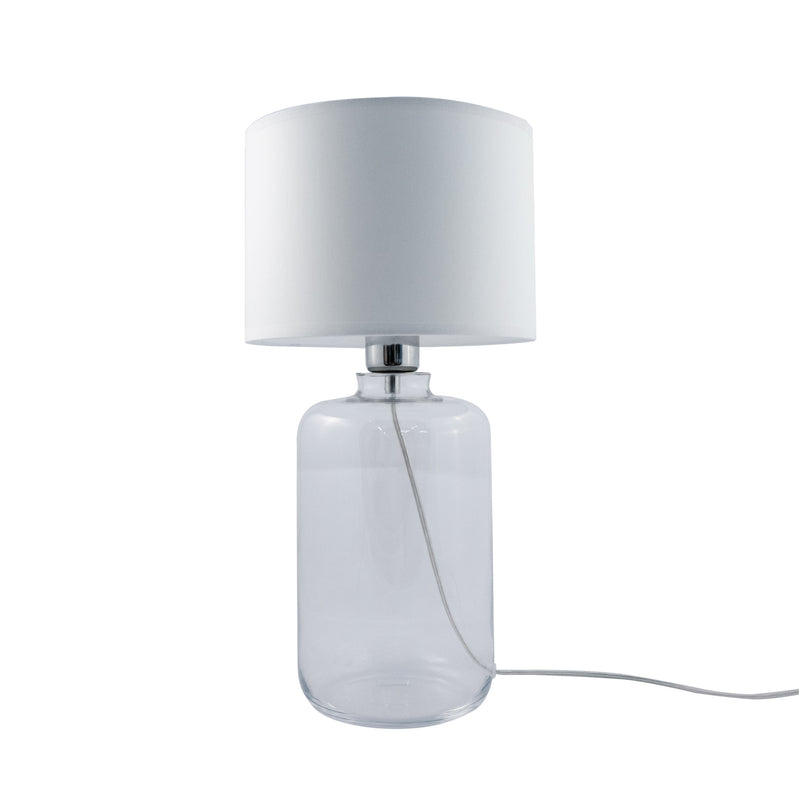 Veioza Zuma Line 1xE27 Transparent / Alb
