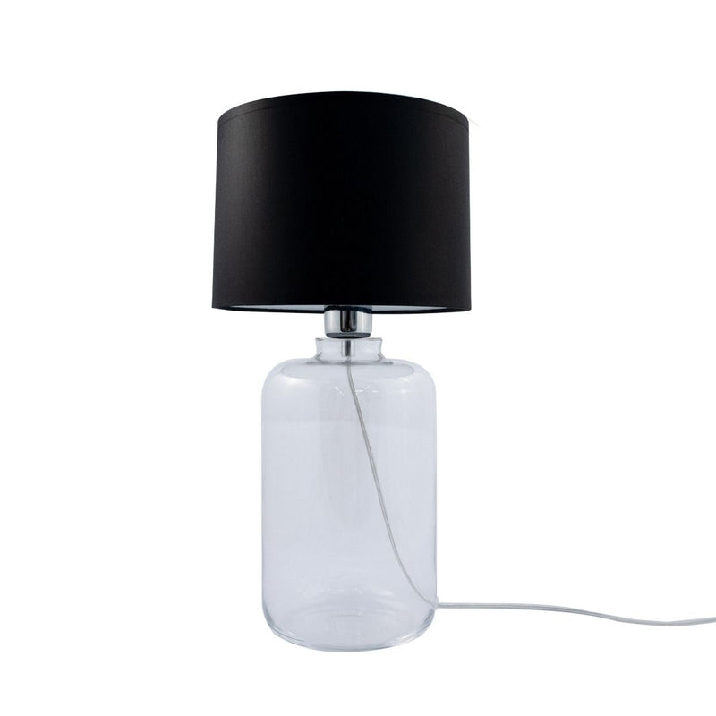 Veioza Zuma Line 1xE27 Transparent / Negru / Alb