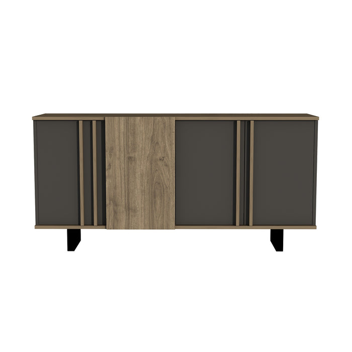 Consola Asi Home Deco - Walnut, Anthracite, Nuc/
Antracit, 160 x78 x44cm