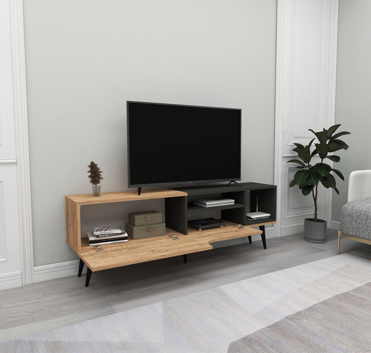 Comoda TV Asi Home Alba - Atlantic Pine, Anthracite, Pin/
Antracit, 150 x50 x30 cm