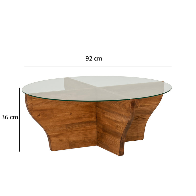 Masuta de Cafea Asi Home Amphora, 92 cm x 36 cm x 92 cm, Castan