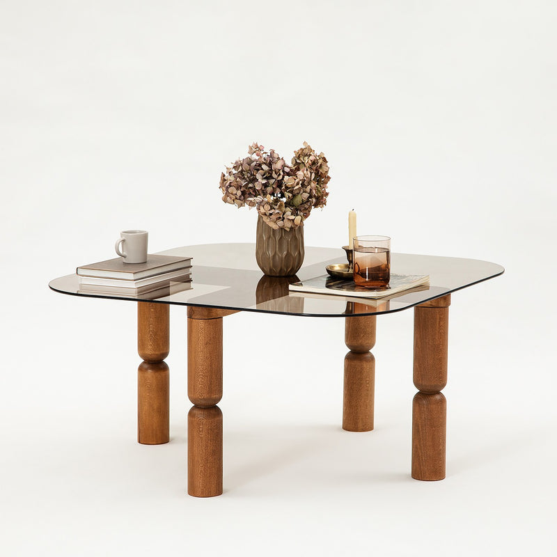 Masuta de Cafea Asi Home Kei, 80 cm x 40 cm x 80 cm, Nuc,
Bronz