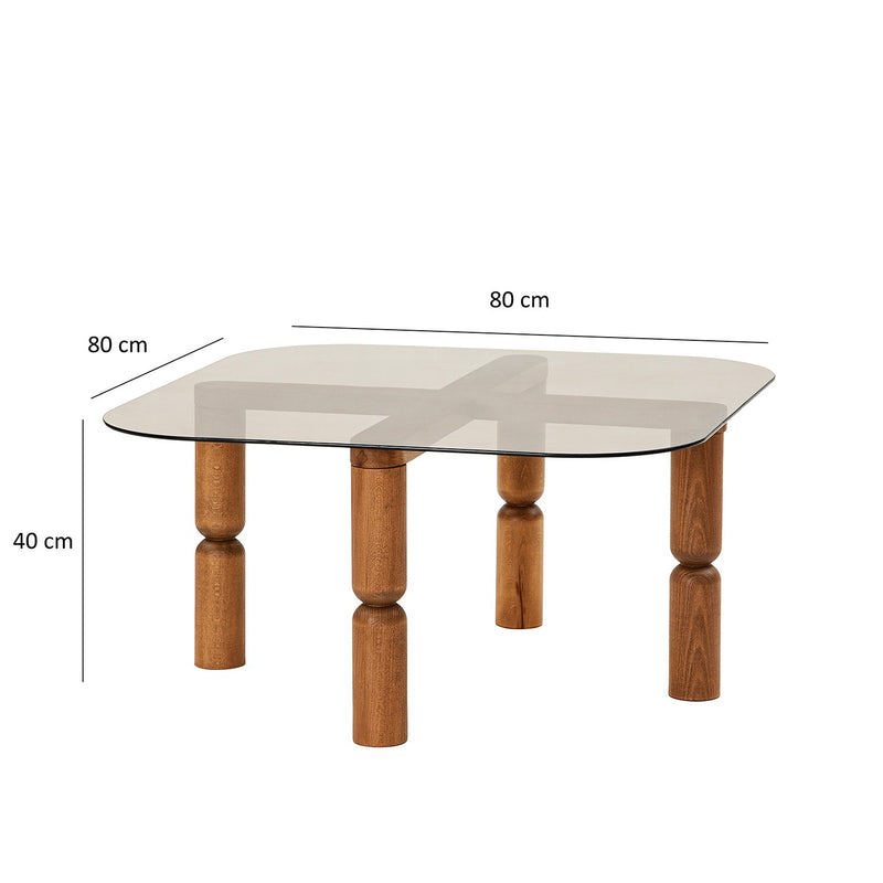 Masuta de Cafea Asi Home Kei, 80 cm x 40 cm x 80 cm, Nuc,
Bronz