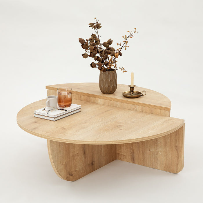 Masuta de Cafea Asi Home Podium - Sapphire Oak,  Stejar, 90x30x60/85x35x30cm