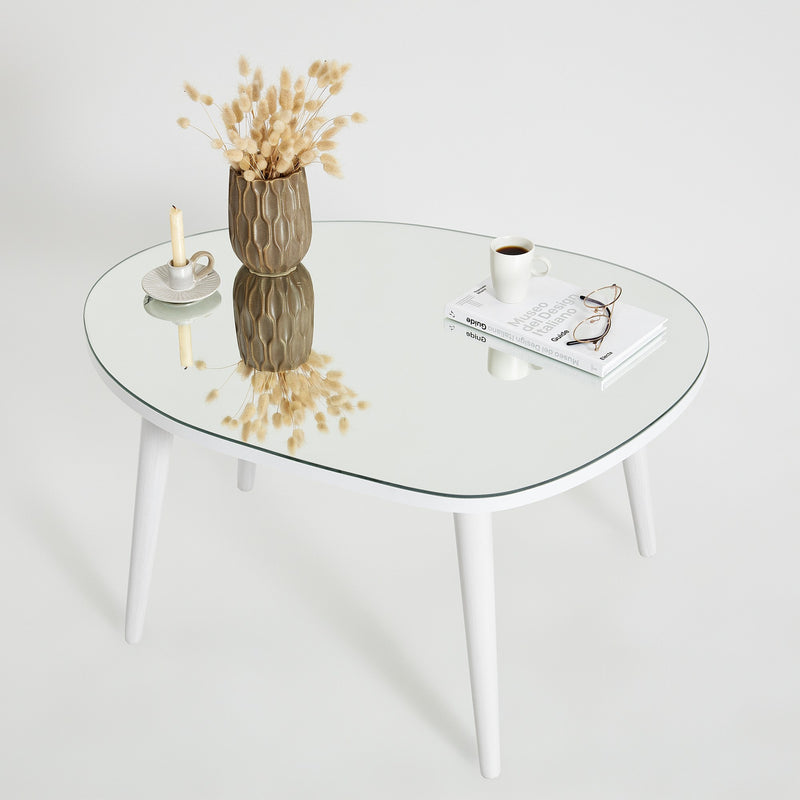 Masuta de Cafea Asi Home Gusto, 75 cm x 38 cm x 55 cm, Alb