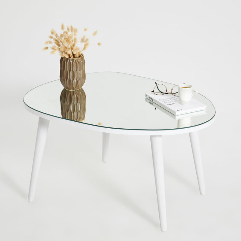 Masuta de Cafea Asi Home Gusto, 75 cm x 38 cm x 55 cm, Alb