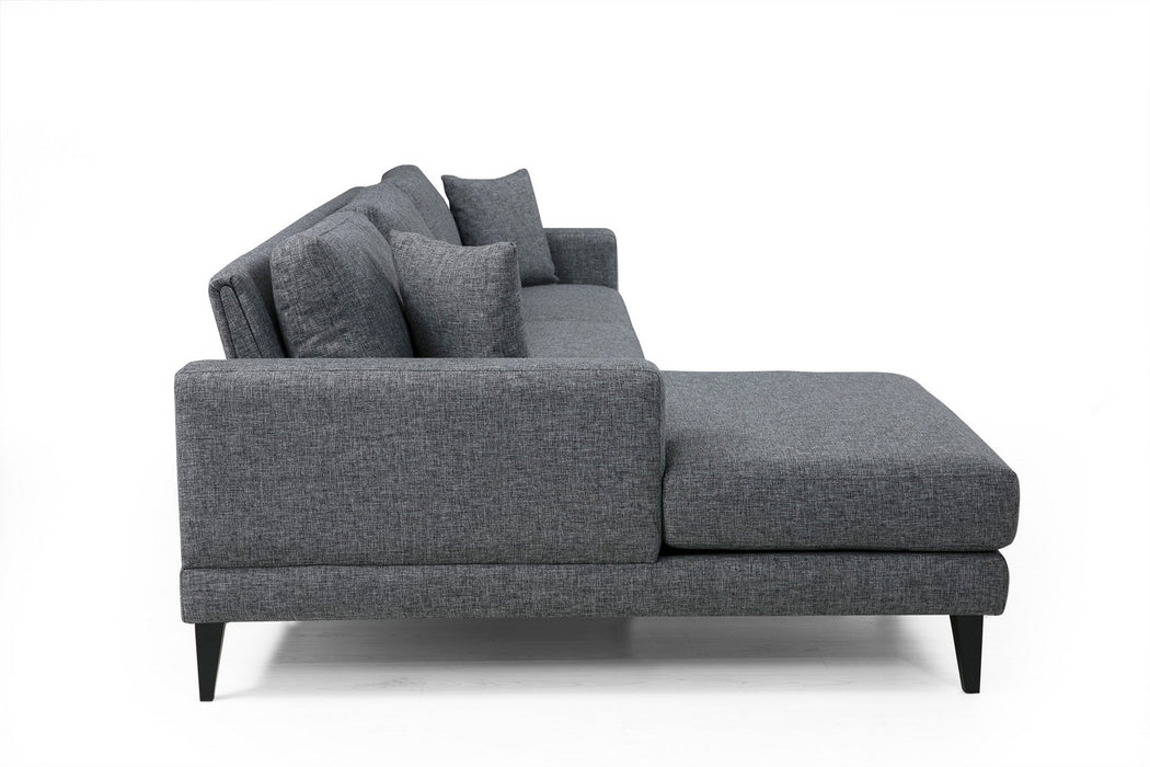 Coltar Sezlong Stanga nordic stanga (CHL+3R) Dark Grey