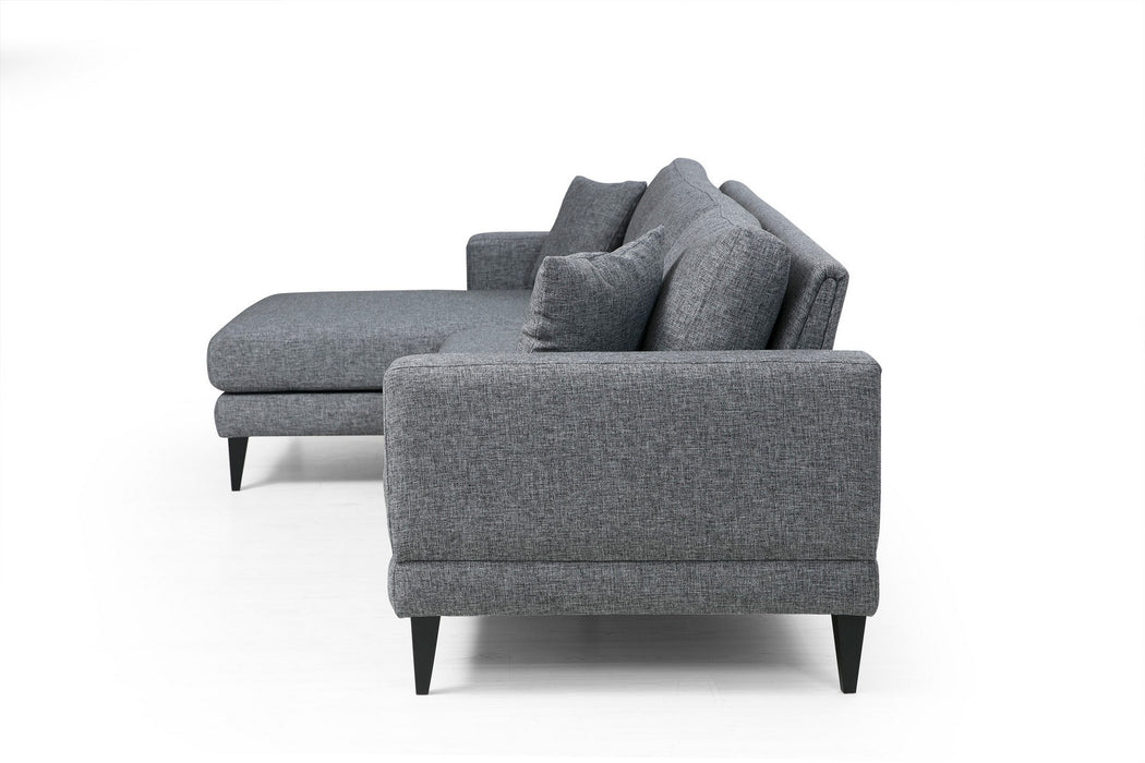 Coltar Sezlong Stanga nordic stanga (CHL+3R) Dark Grey