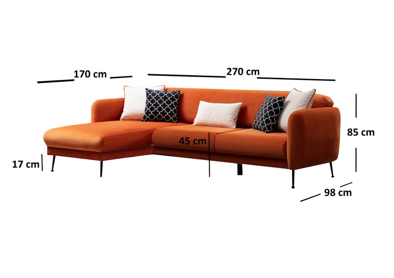 Coltar Sezlong Stanga Sevilla Stanga (CHL+3R) Orange