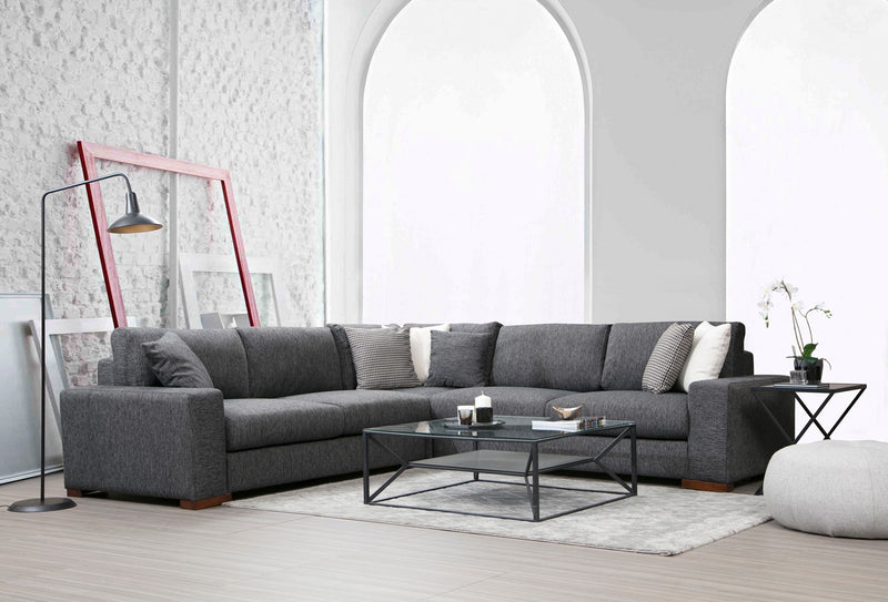 Coltar Asi Home Loop 7 Anthracite, Lungime: 282 x 282 cm Latime: 95 cm Inaltime: 85 cm