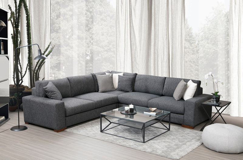 Coltar Asi Home Loop 7 Anthracite, Lungime: 282 x 282 cm Latime: 95 cm Inaltime: 85 cm