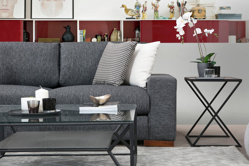 Coltar Asi Home Loop 7 Anthracite, Lungime: 282 x 282 cm Latime: 95 cm Inaltime: 85 cm