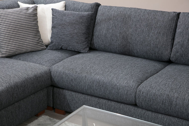 Coltar Asi Home Loop 7 Anthracite, Lungime: 282 x 282 cm Latime: 95 cm Inaltime: 85 cm