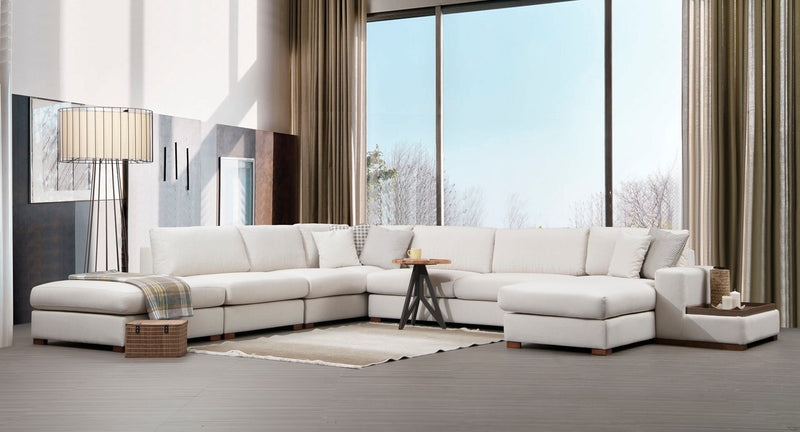 Coltar Asi Home Loop 8 cu Masuta Laterala, Bej, 374  x 428  | 40 X85  | 29 X102  x 95  | 89 cm