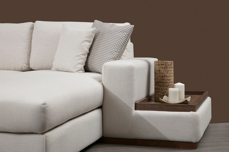Coltar Asi Home Loop 8 cu Masuta Laterala, Bej, 374  x 428  | 40 X85  | 29 X102  x 95  | 89 cm