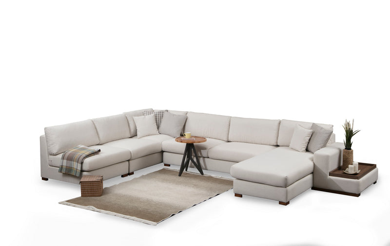 Coltar Asi Home Loop 9 cu Masuta Laterala, Bej, 272  x 428  | 89 X85  | 29 X95  | 40 cm