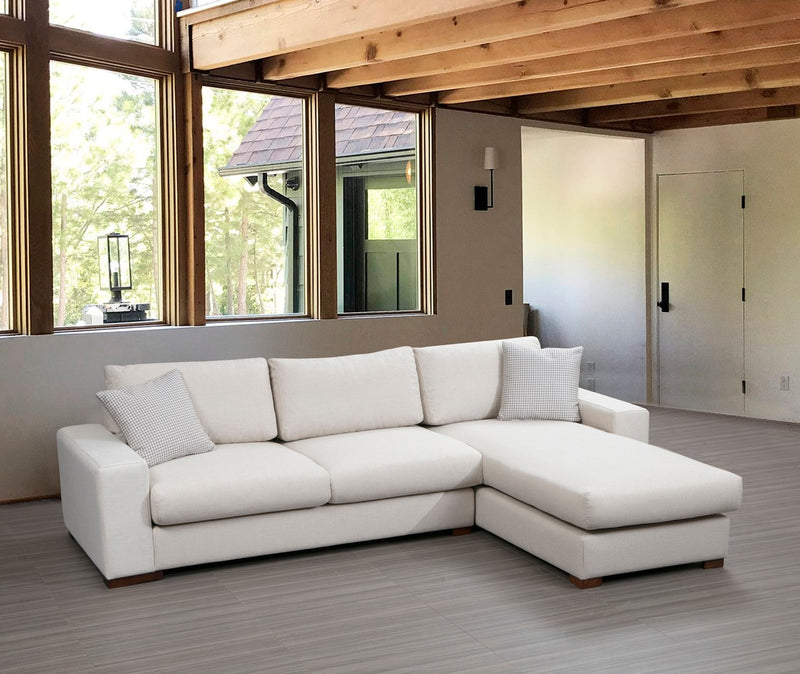 Coltar cu Sezlong Dreapta Asi Home Loop 16, Bej, Lungime: 270 x 194 cm Latime: 95 cm Inaltime: 85 cm