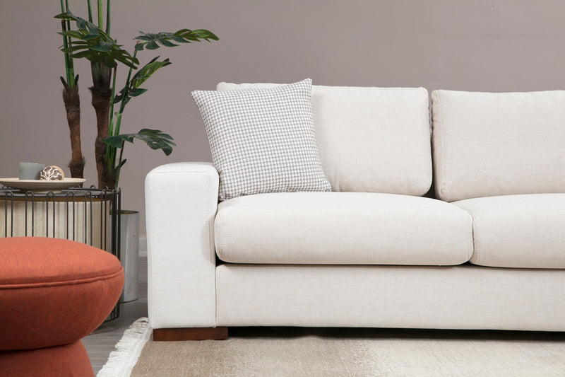 Coltar cu Sezlong Dreapta Asi Home Loop 16, Bej, Lungime: 270 x 194 cm Latime: 95 cm Inaltime: 85 cm