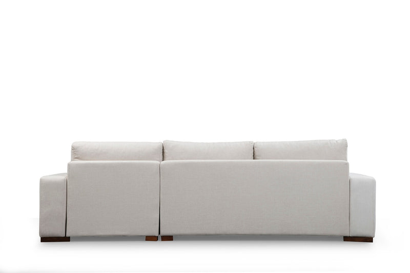Coltar cu Sezlong Dreapta Asi Home Loop 16, Bej, Lungime: 270 x 194 cm Latime: 95 cm Inaltime: 85 cm