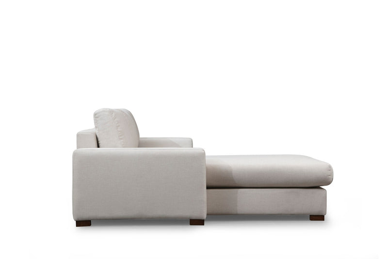 Coltar cu Sezlong Stanga Asi Home Loop 17, Bej, Lungime: 270 x 194 cm Latime: 95 cm Inaltime: 85 cm