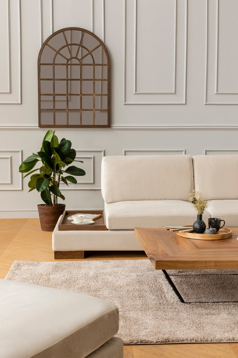 Coltar Tulip dreapta fara puf  Beige