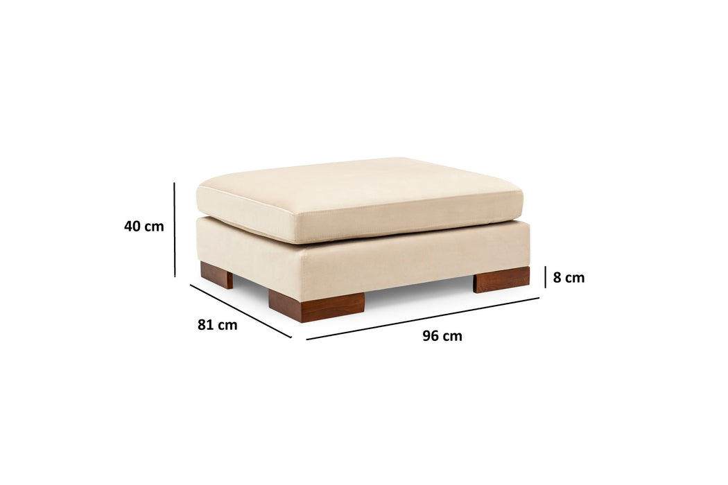 Coltar Tulip stanga cu Puf  Beige