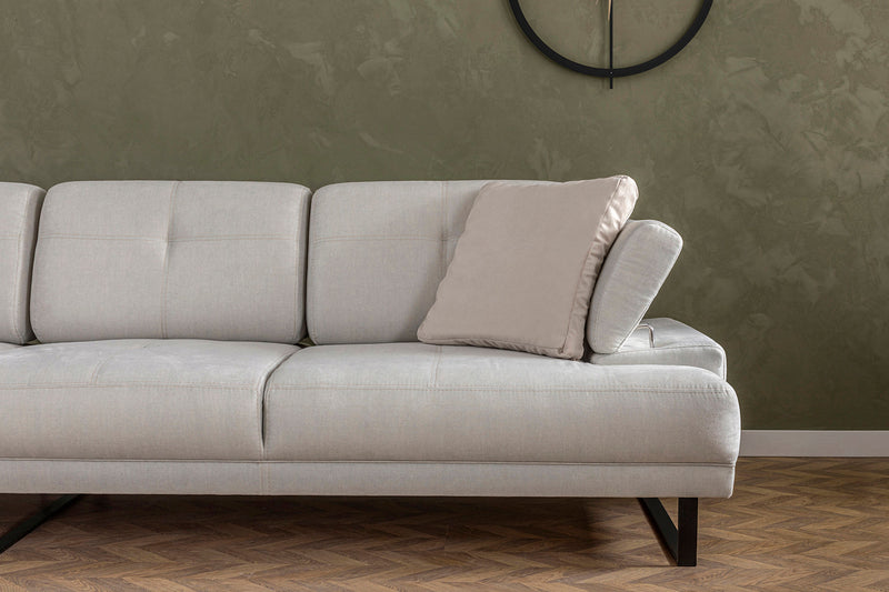Coltar cu Sezlong Stanga, Asi Home Mustang Large, Bej, 174  x 314 X83X100cm