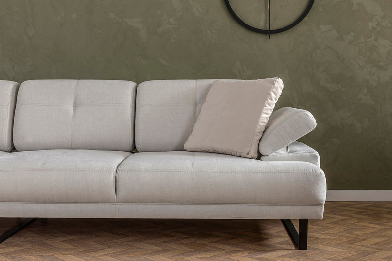 Coltar cu Sezlong Stanga, Asi Home Mustang Large, Bej, 174  x 314 X83X100cm