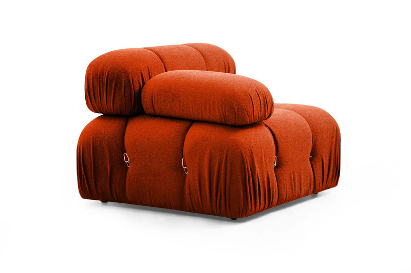 Coltar Modular Asi Home Bubble, L1-O1-1R -Puf, Caramiziu, 288 x 190 X75X95cm