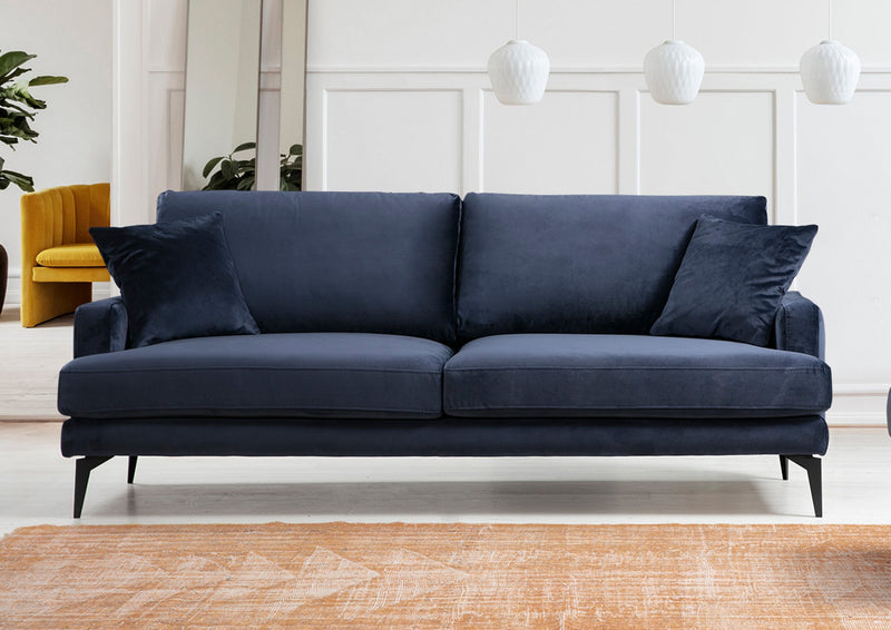 Canapea 3 locuri Papira Navy Blue