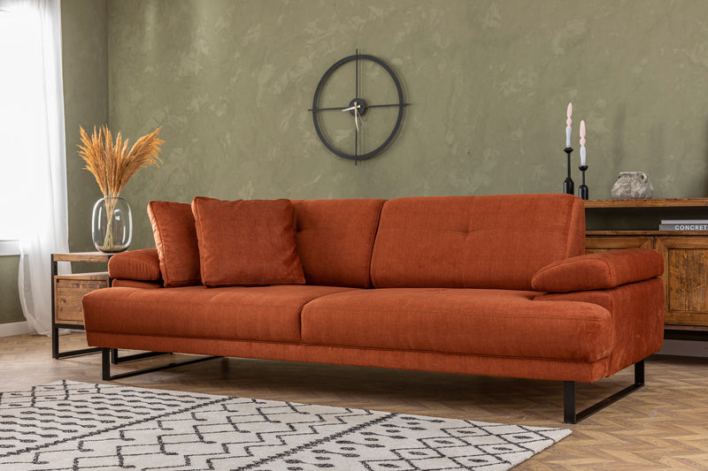 Canapea Extensibila 3 locuri Mustang  Orange