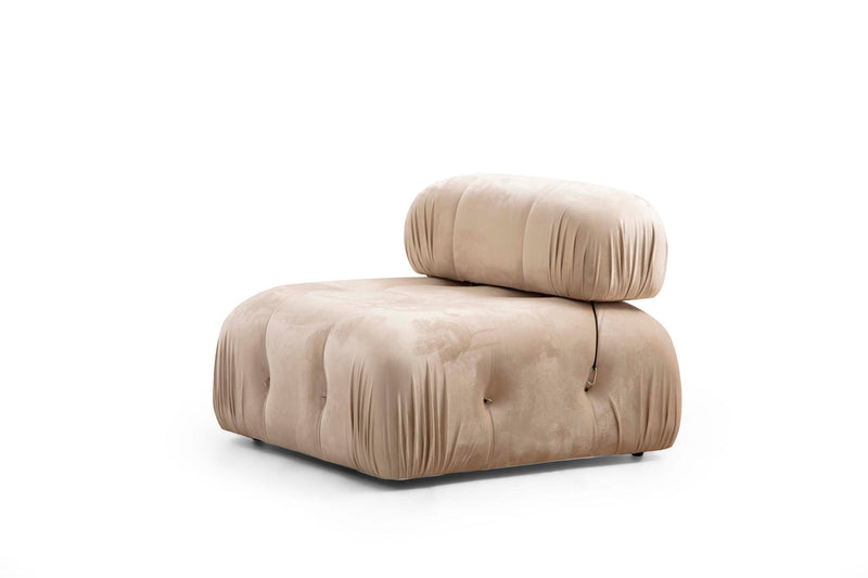 Fotoliu Modular Asi Home Bubble O1, Crem, 95X75X95cm