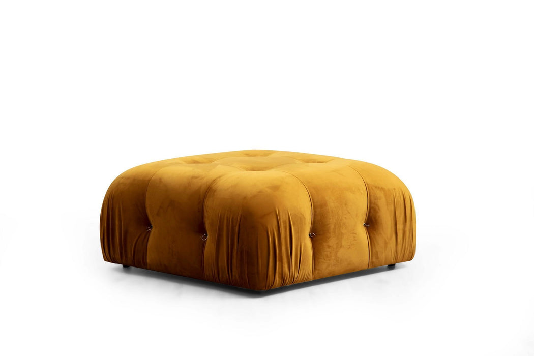 Taburet Bubble Pouffe  Mustard