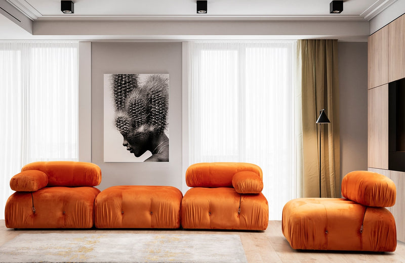 Fotoliu Modular Asi Home Bubble 1R, Orange, 95X75X95cm