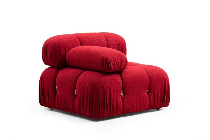 Fotoliu Modular Asi Home Bubble L1, Rosu, 95X75X95cm