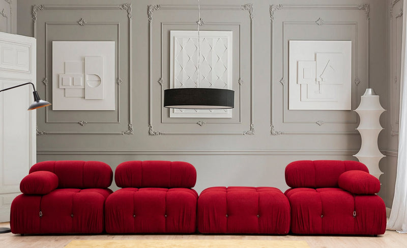 Fotoliu Modular Asi Home Bubble L1, Rosu, 95X75X95cm